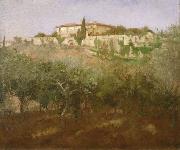 Frank Duveneck Villa Castellani oil on canvas